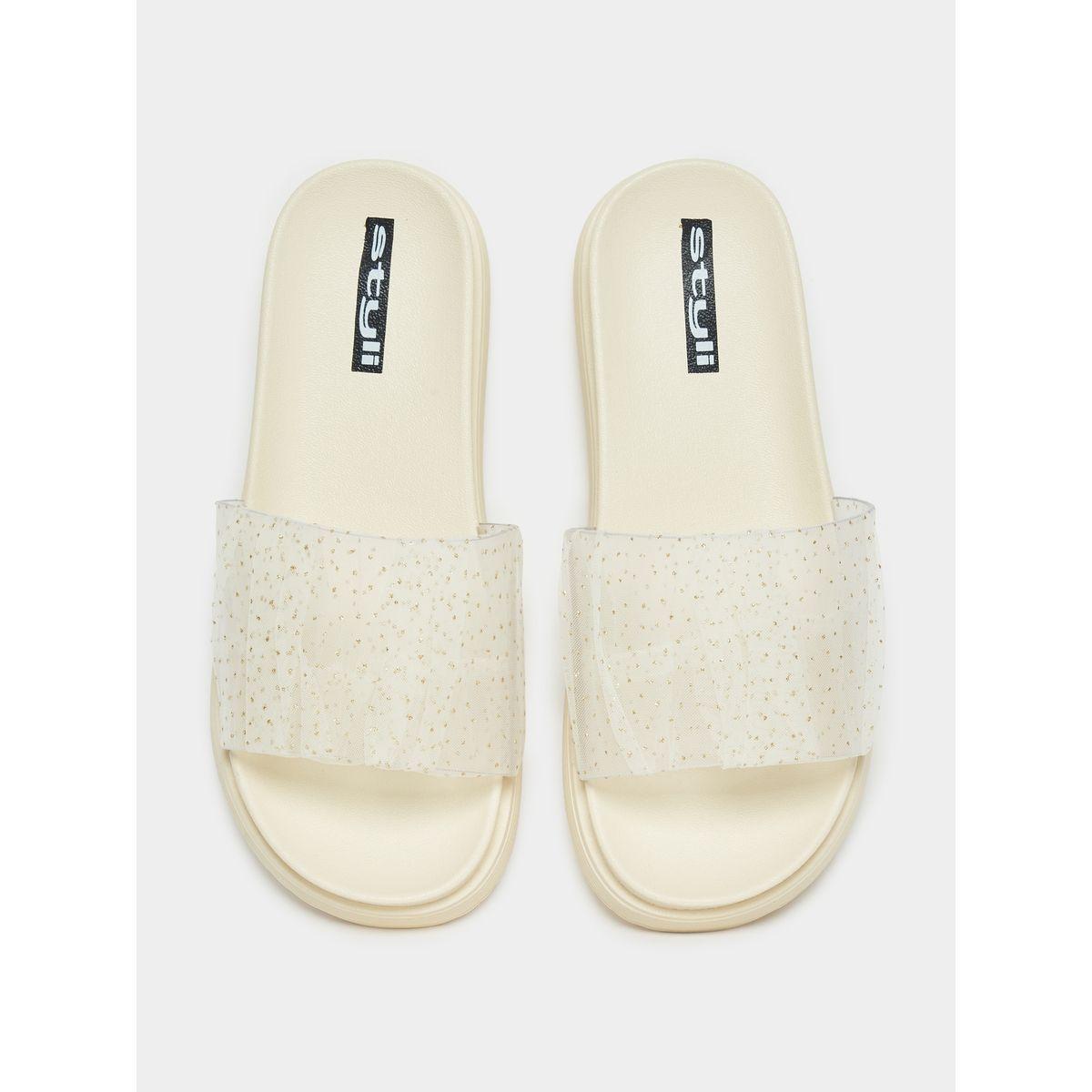 Styli Textured Strap Platform Slides-women-shoes-flipflopsandslides-image-6