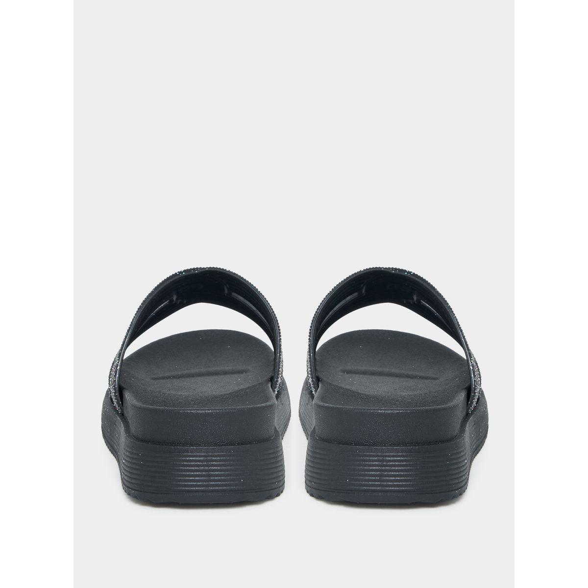 Styli Glitter Look Strap Detail Slides-women-shoes-flipflopsandslides-image-3