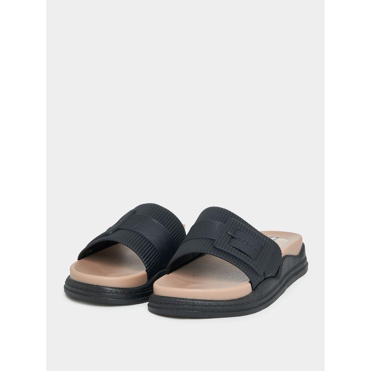 Styli Textured Strap Comfortable Slides-women-shoes-flipflopsandslides-image-2