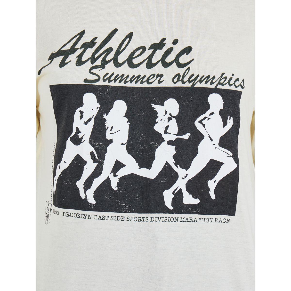 Styli Oversized Athletics Graphic Print T-Shirt with Dropped Shoulder-women-clothing-tshirts-image-4