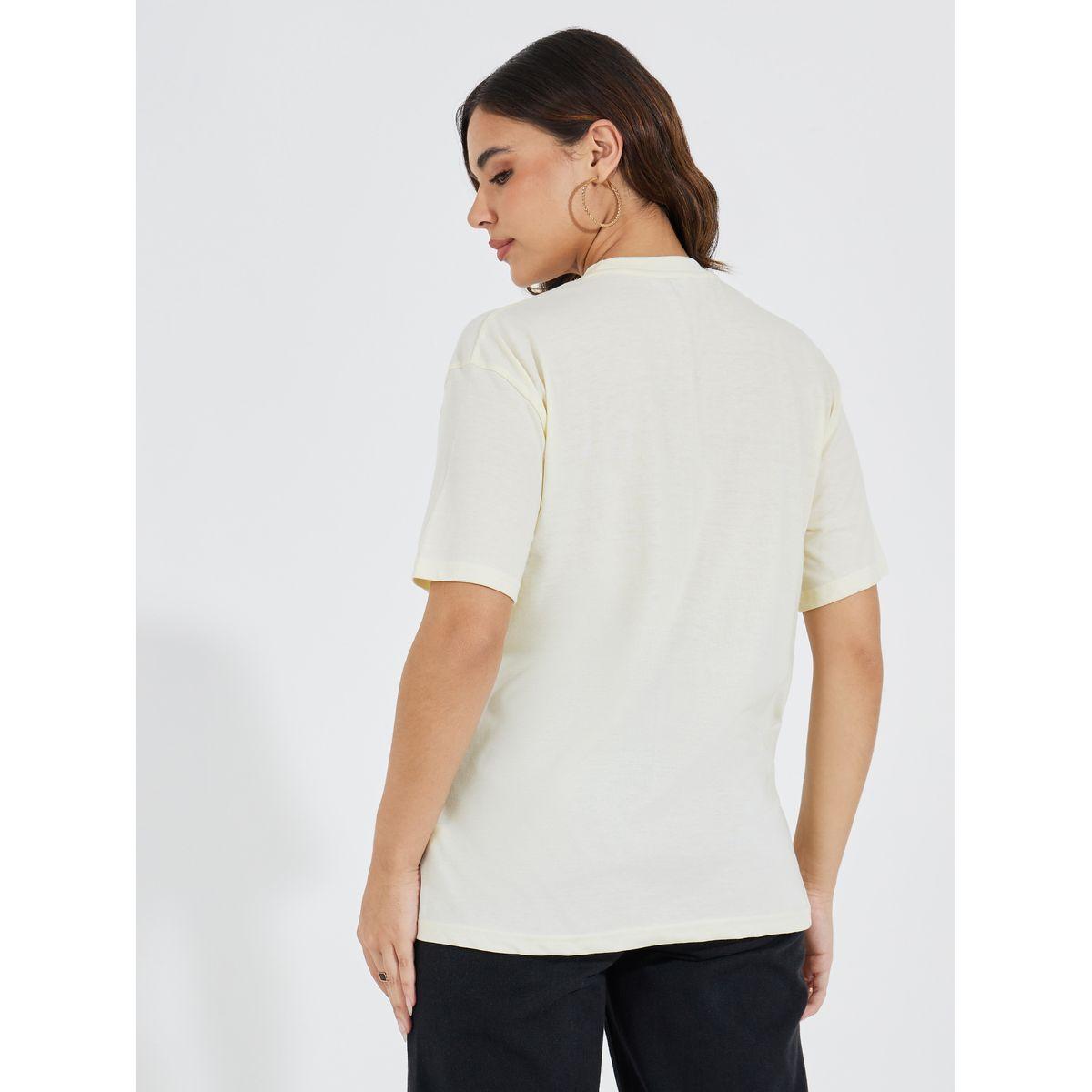 Styli Oversized Athletics Graphic Print T-Shirt with Dropped Shoulder-women-clothing-tshirts-image-5