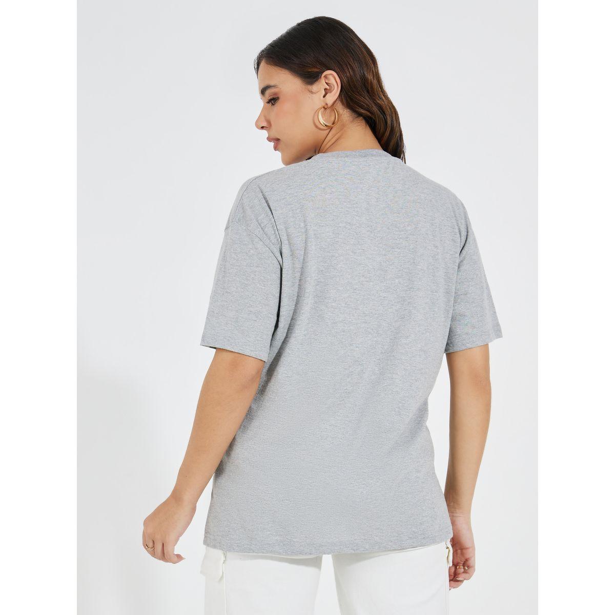 Styli Oversized Athletics Graphic Print T-Shirt with Dropped Shoulder-women-clothing-tshirts-image-4