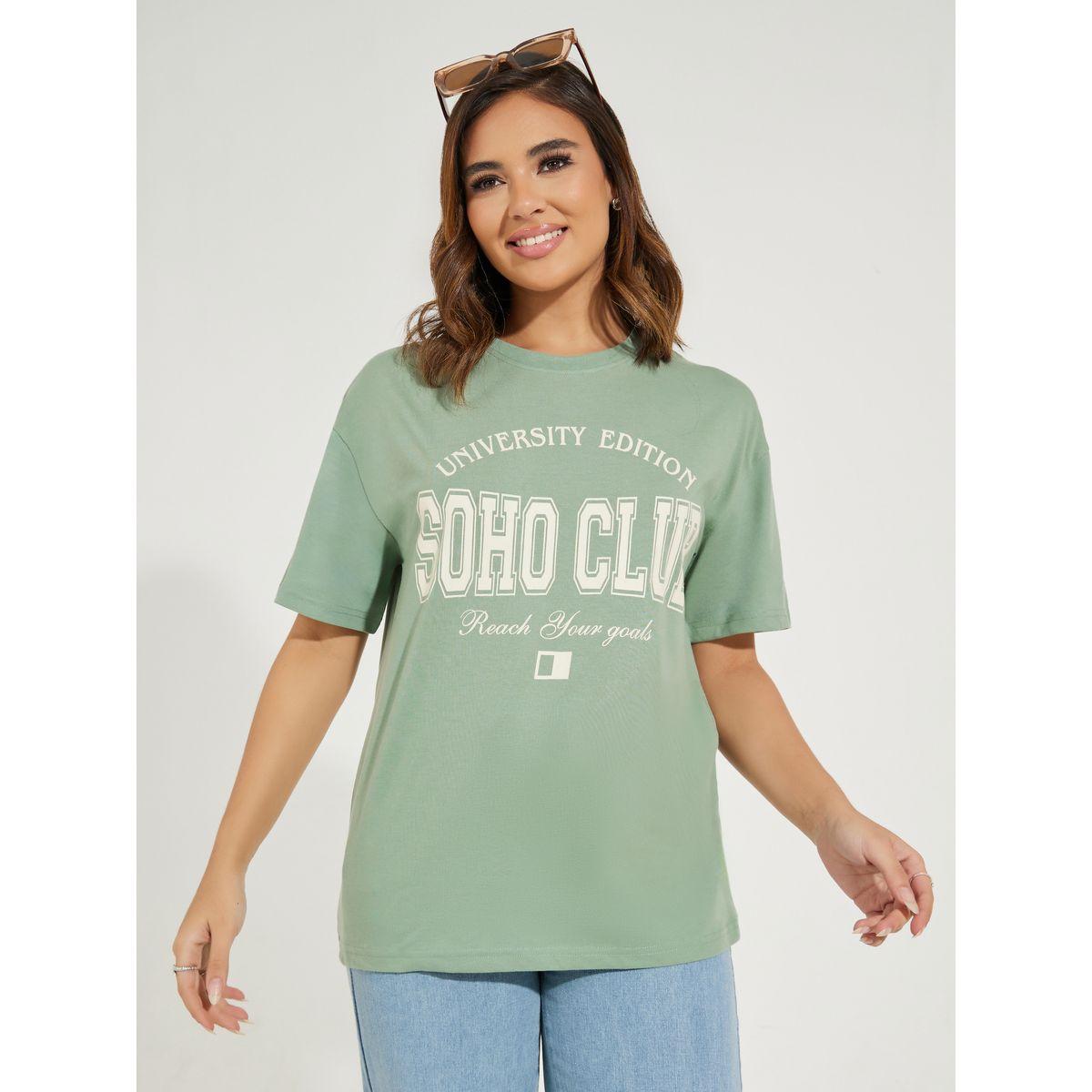 تيشيرت فضفاض بطبعة كتابة-women-clothing-tshirts-image-1