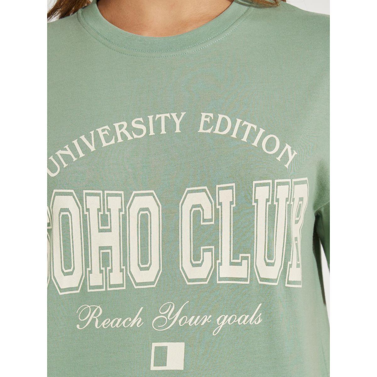 تيشيرت فضفاض بطبعة كتابة-women-clothing-tshirts-image-4