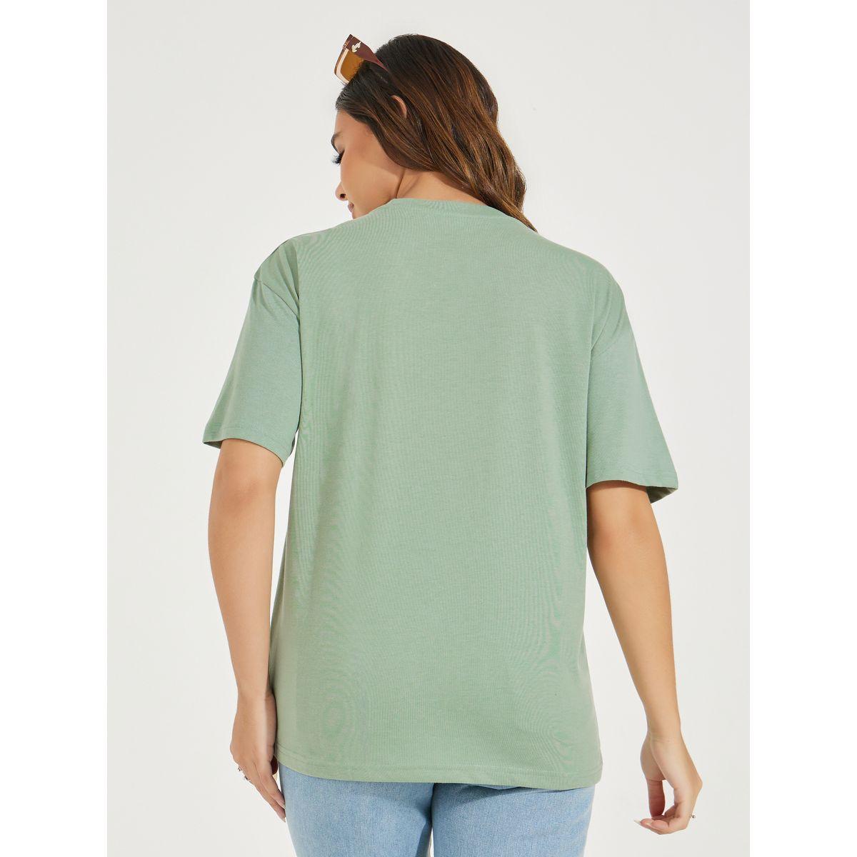 تيشيرت فضفاض بطبعة كتابة-women-clothing-tshirts-image-5