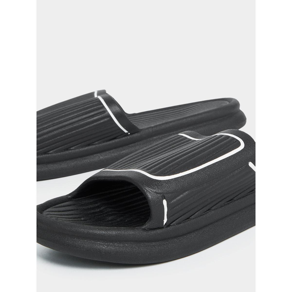 Styli Textured Strap Casual Slides-women-shoes-flipflopsandslides-image-4