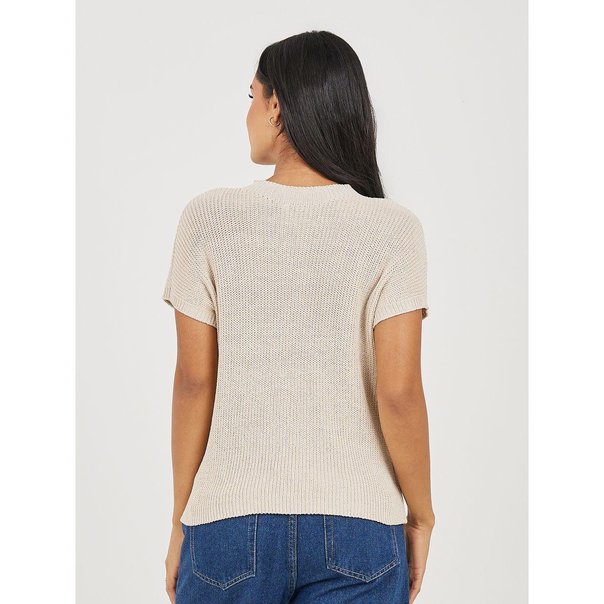 بلوزة محبوكة بتفاصيل جيب على الصدر-women-clothing-shirtsandblouses-blouses-image-5