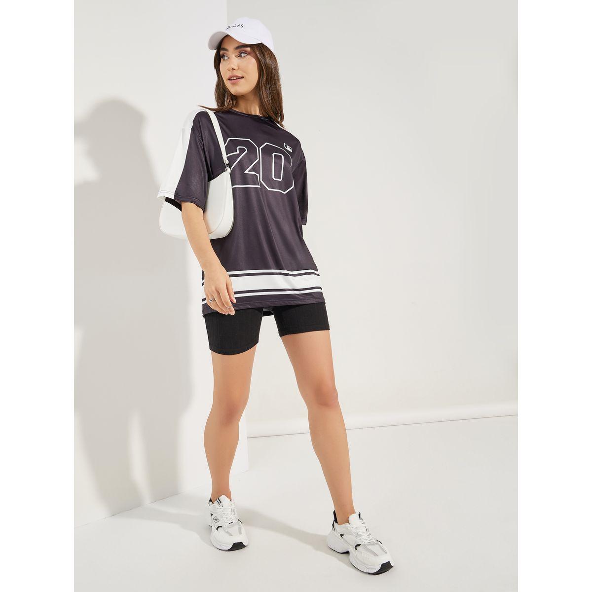 تيشيرت فضفاض بنمط كتل الالوان-women-clothing-tshirts-image-2