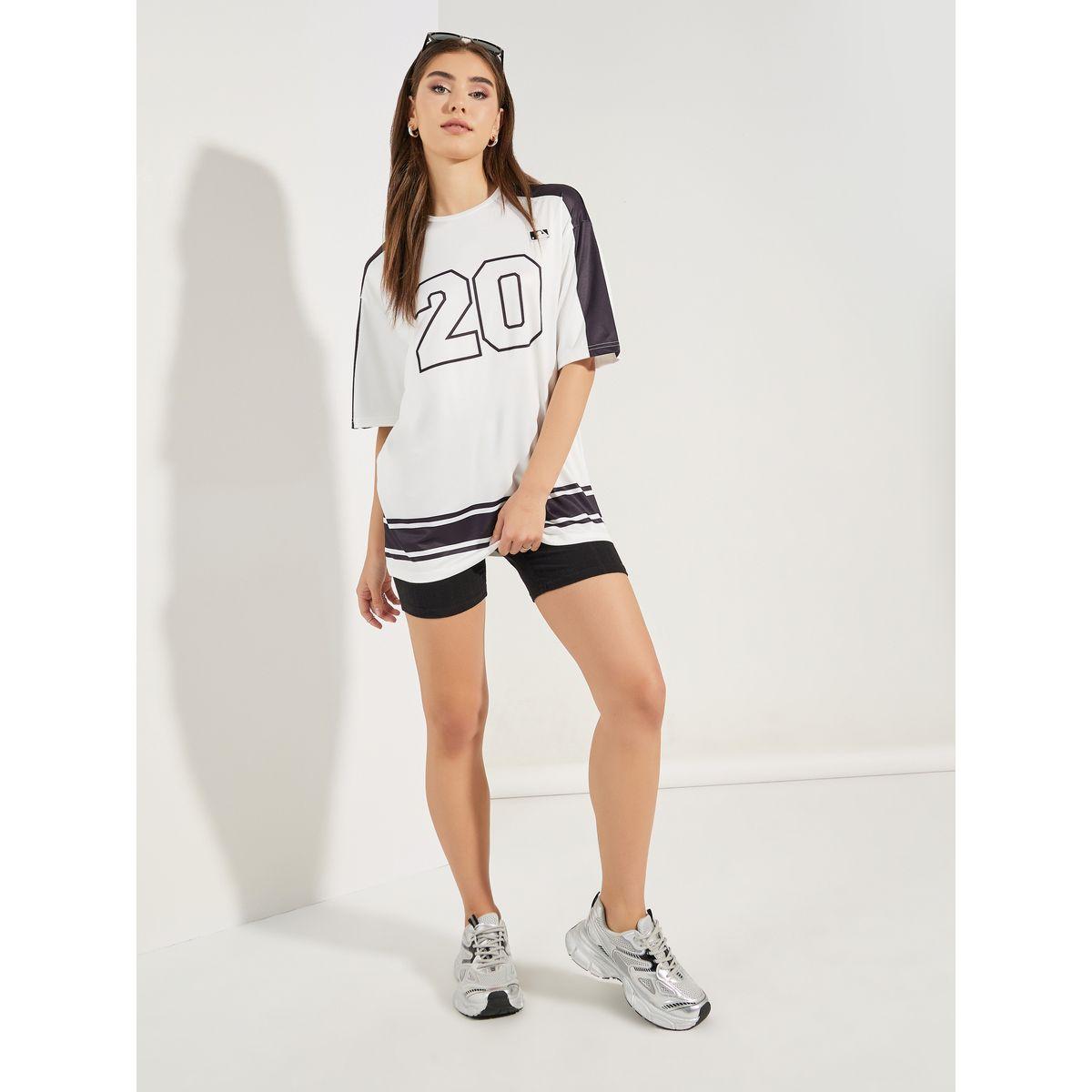 Styli Oversized Color Block Panel Number Print T-Shirt-women-clothing-tshirts-image-2