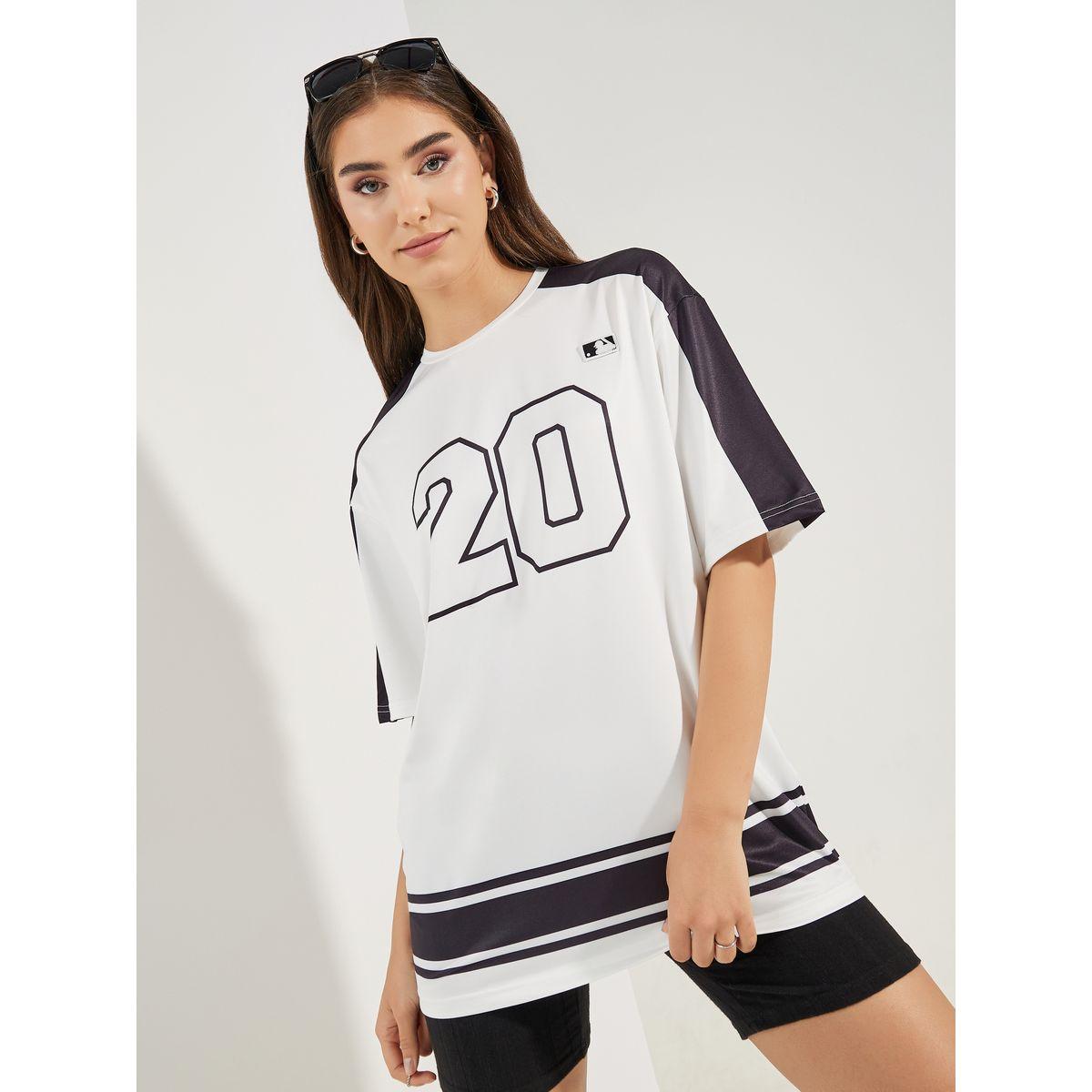 Styli Oversized Color Block Panel Number Print T-Shirt-women-clothing-tshirts-image-3