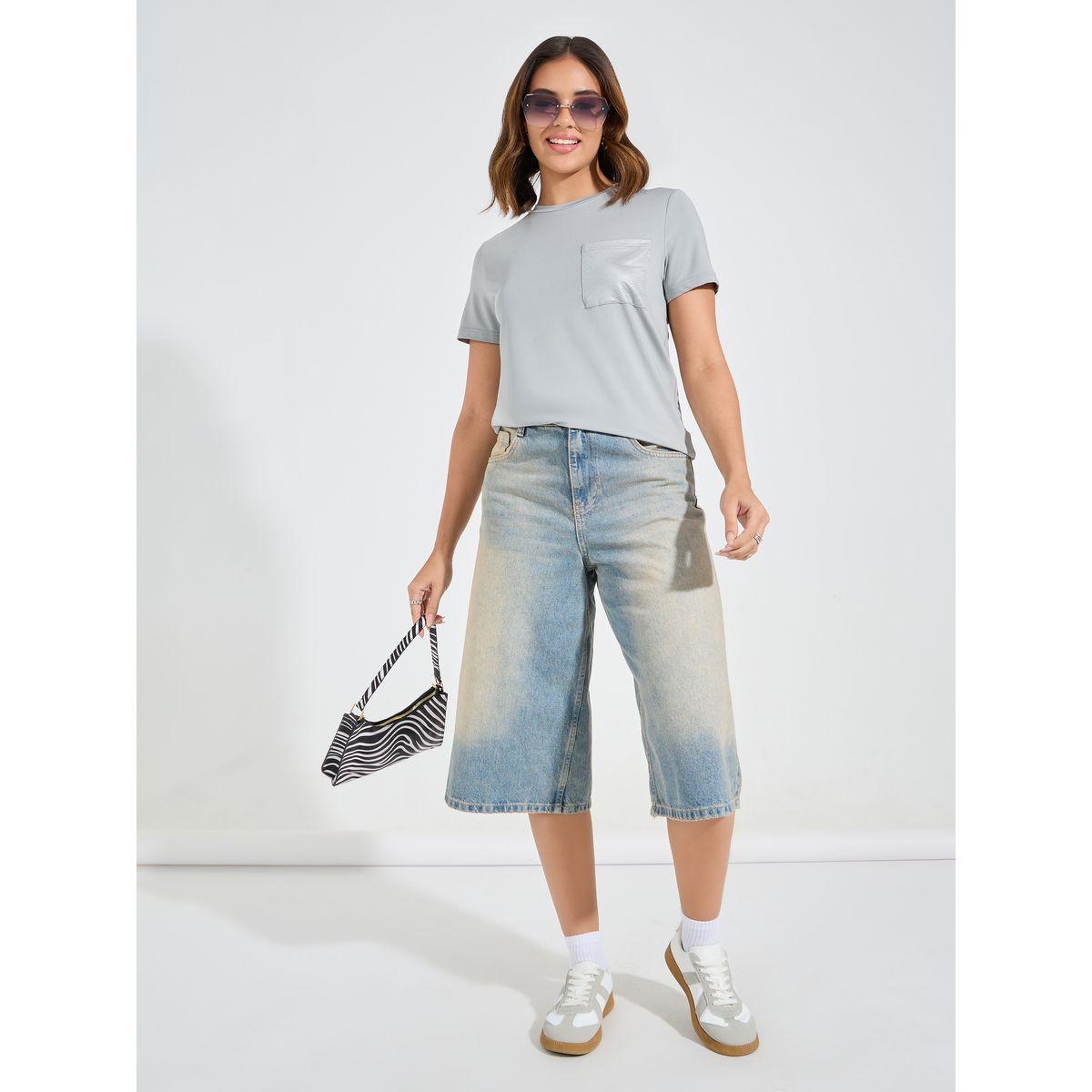 Styli Regular Fit Printed Pocket Detail T-Shirt-women-clothing-tshirts-image-2