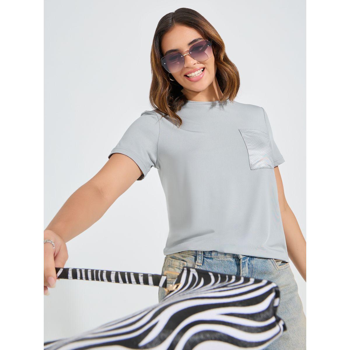 Styli Regular Fit Printed Pocket Detail T-Shirt-women-clothing-tshirts-image-3
