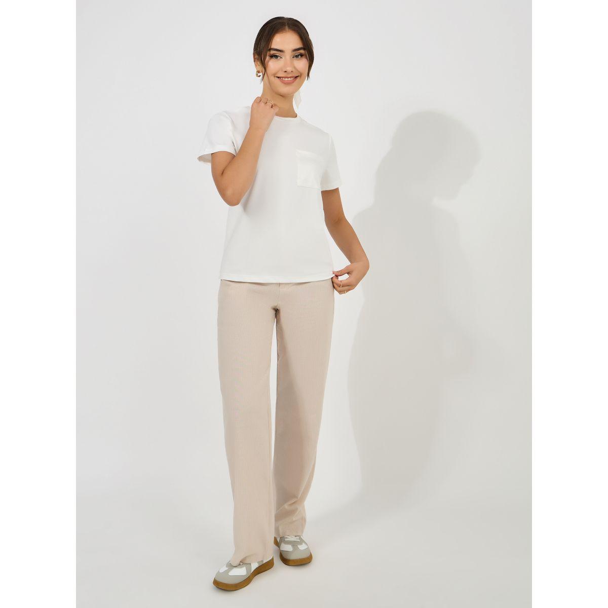 Styli Regular Fit Printed Pocket Detail T-Shirt-women-clothing-tshirts-image-2