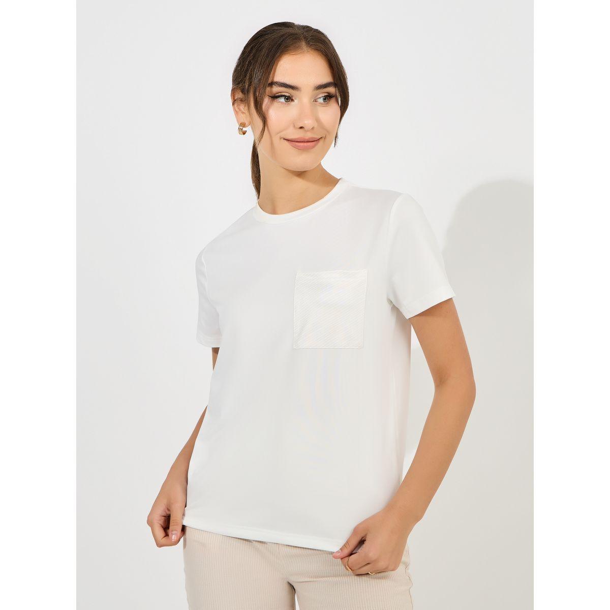 Styli Regular Fit Printed Pocket Detail T-Shirt-women-clothing-tshirts-image-3