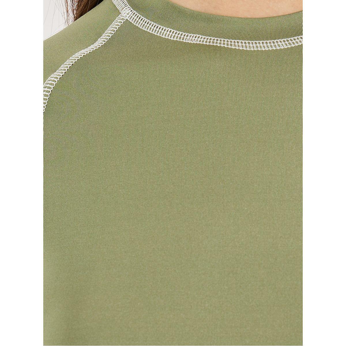 Styli Fitted High Neck Contrast Stitch T-Shirt-women-clothing-tshirts-image-5
