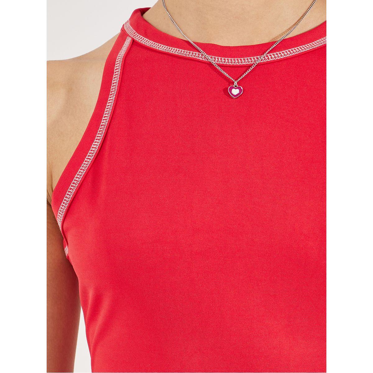 بلوزة بياقة ريسر مع تفاصيل مدروزة-women-clothing-tshirts-image-4