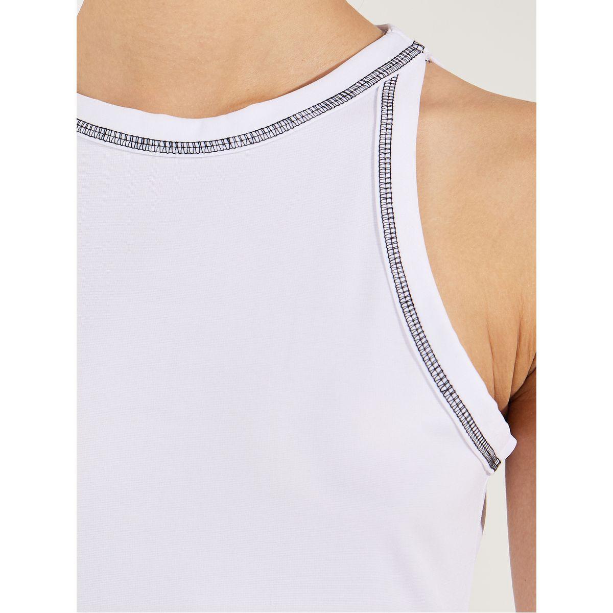 بلوزة بياقة ريسر مع تفاصيل مدروزة-women-clothing-tshirts-image-4