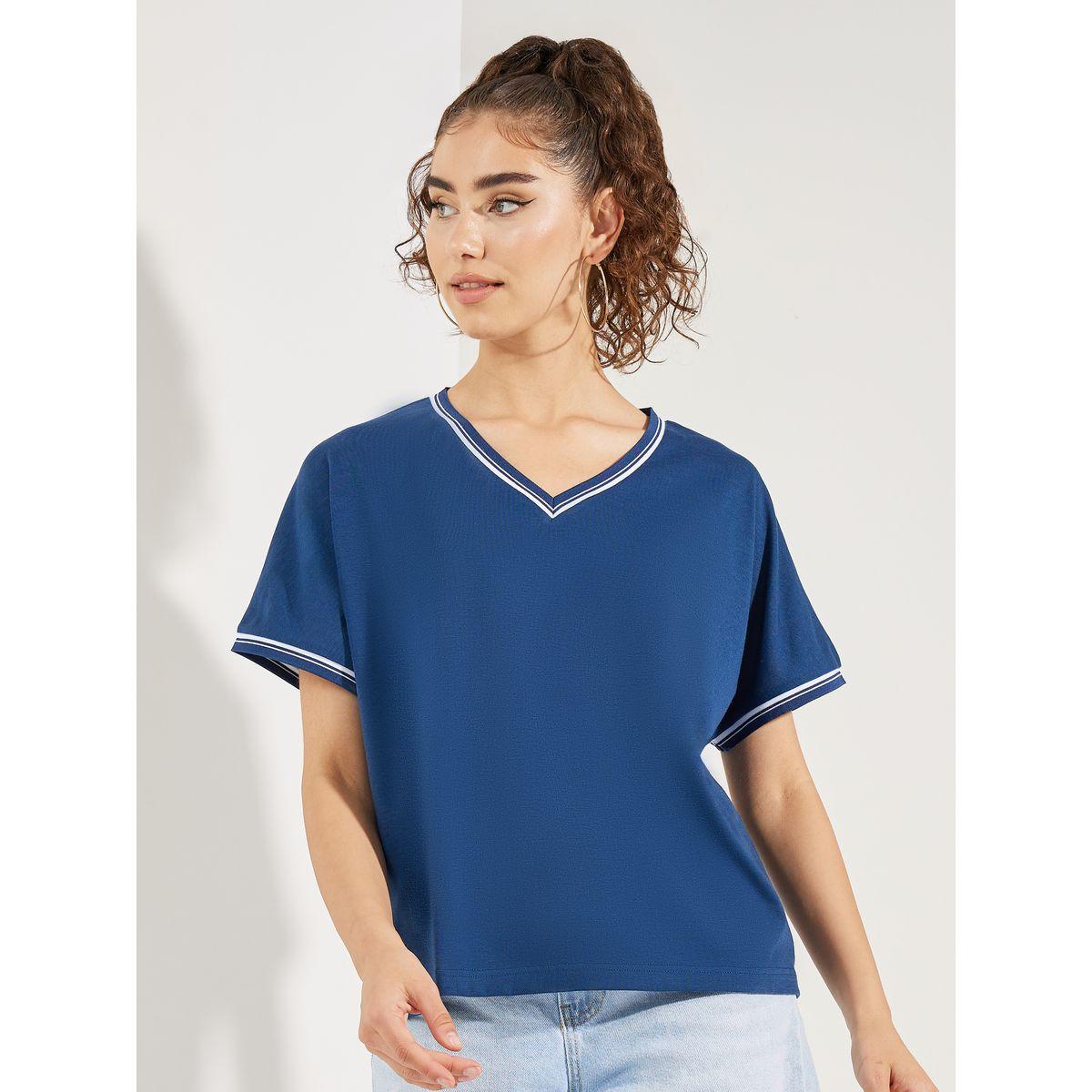 تيشيرت بوكسي بتفاصيل محزوزة-women-clothing-tshirts-image-2
