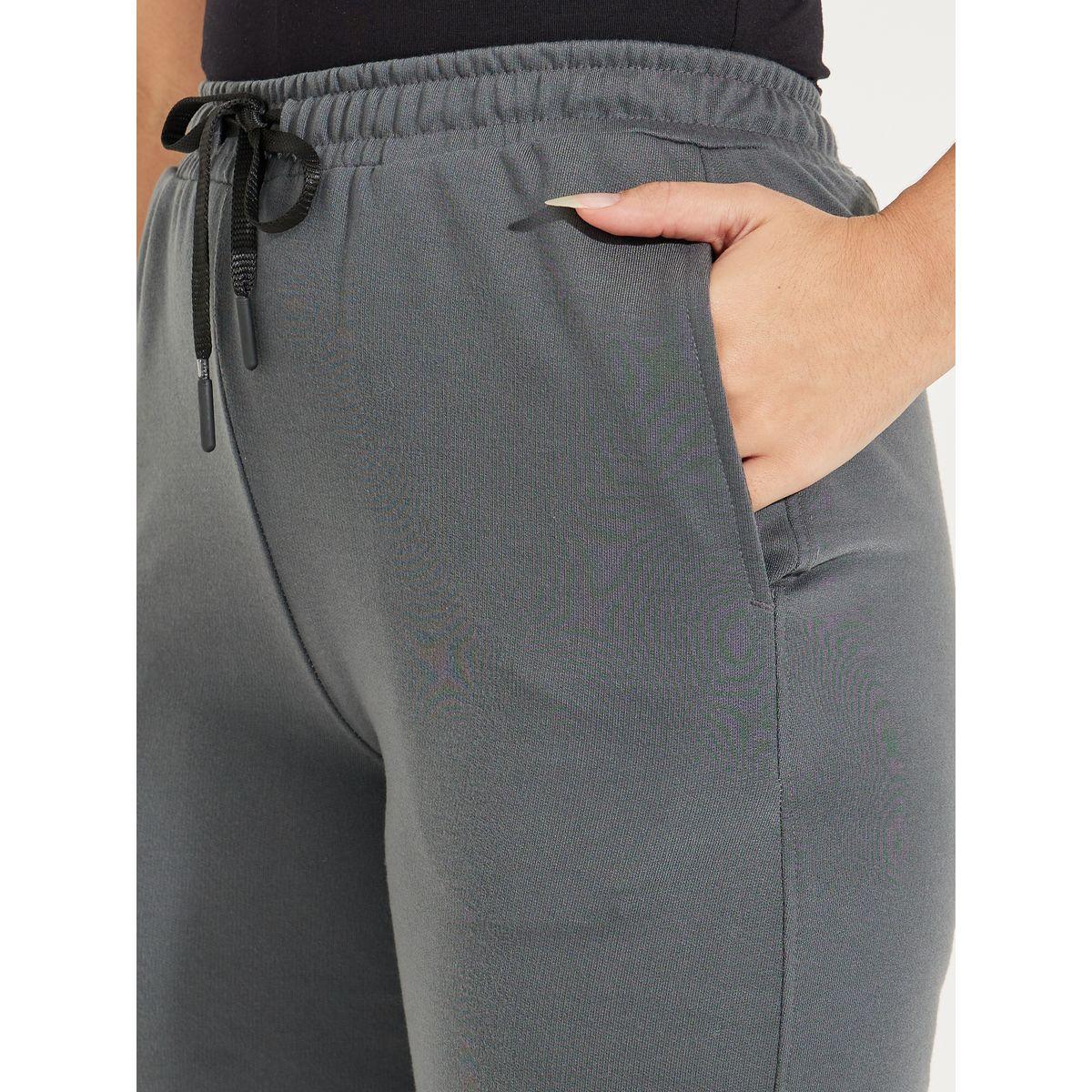 Styli Cuffed Tapered Joggers with Elasticated Waistband-women-clothing-bottoms-joggers-image-3