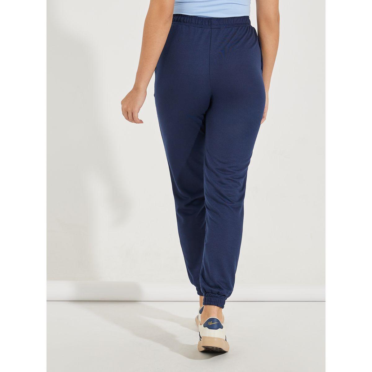 Styli Cuffed Tapered Joggers with Elasticated Waistband-women-clothing-bottoms-joggers-image-5