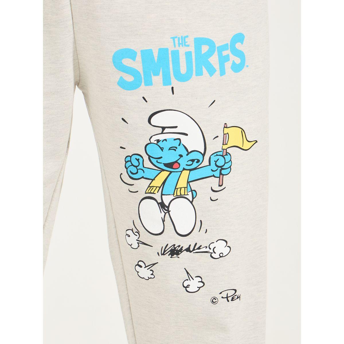 Styli Smurfs Graphic Print Oversized Terry Joggers-men-clothing-bottoms-joggers-image-3