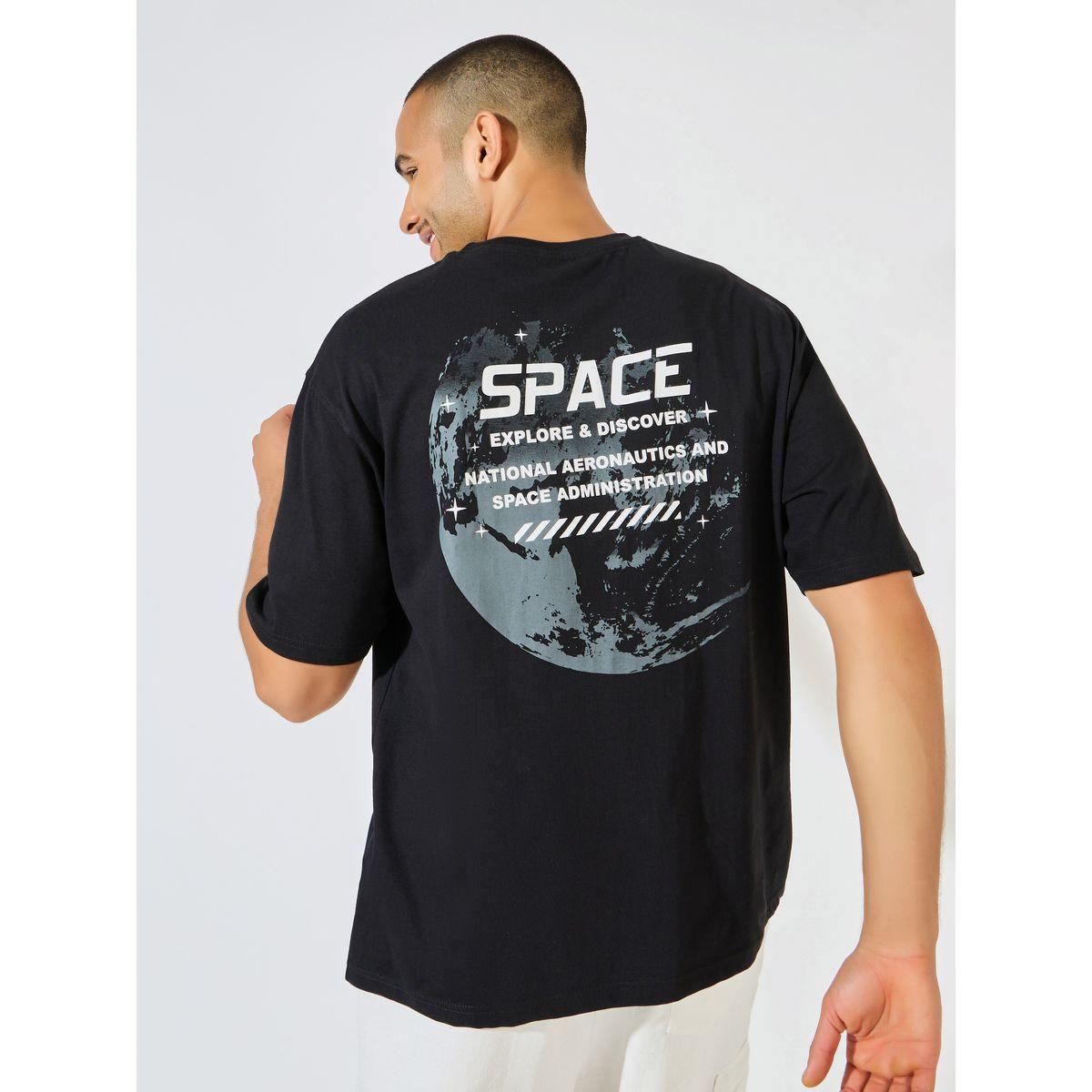 Styli NASA Front and Back Print Oversized T -Shirt-men-clothing-tshirtsandpolos-tshirts-image-1