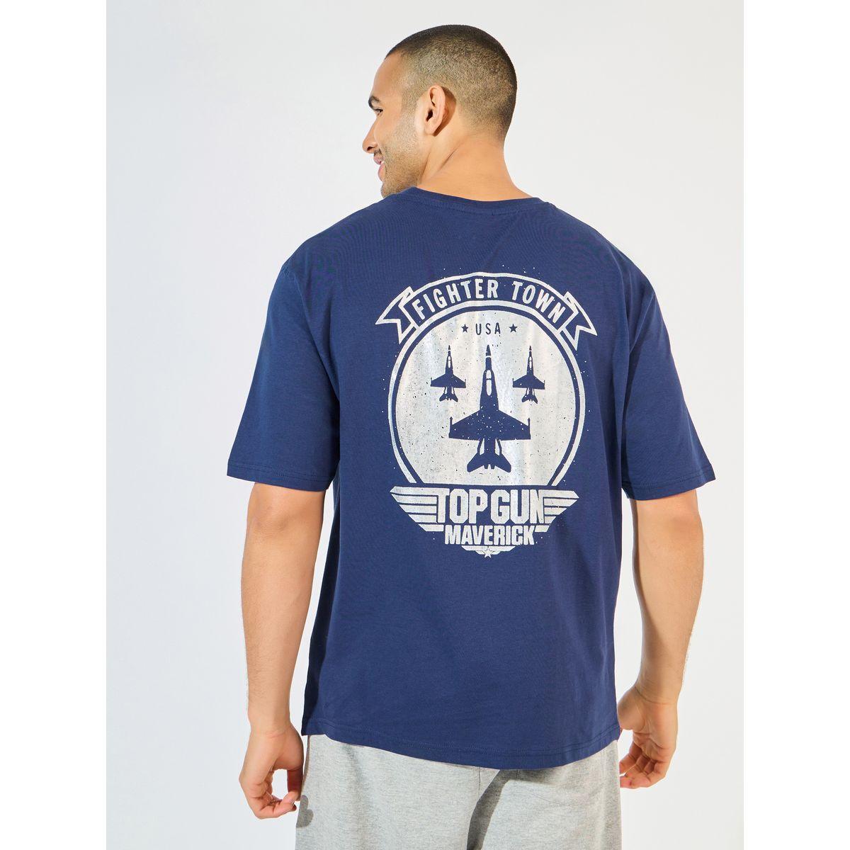 Styli Top Gun Front and Back Print Oversized T-Shirt-men-clothing-tshirtsandpolos-tshirts-image-4