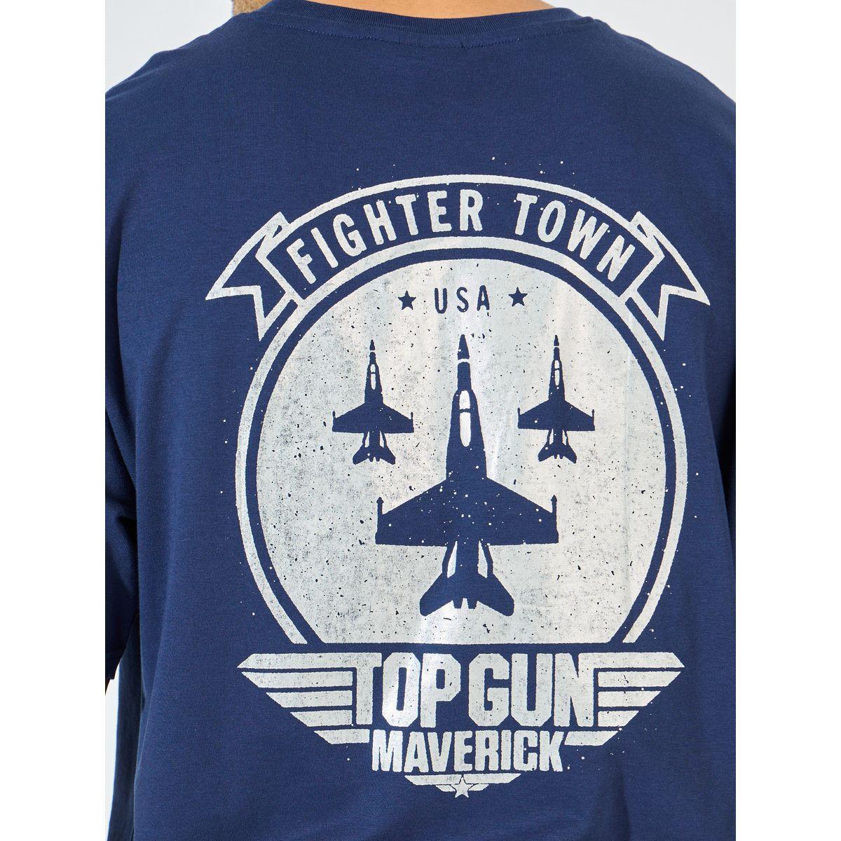 Styli Top Gun Front and Back Print Oversized T-Shirt-men-clothing-tshirtsandpolos-tshirts-image-5