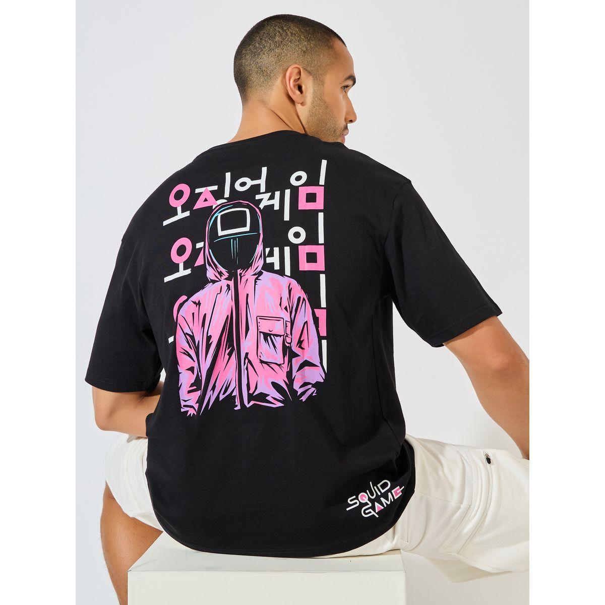 Styli Squid Games Character Print Oversized T-Shirt-men-clothing-tshirtsandpolos-tshirts-image-1