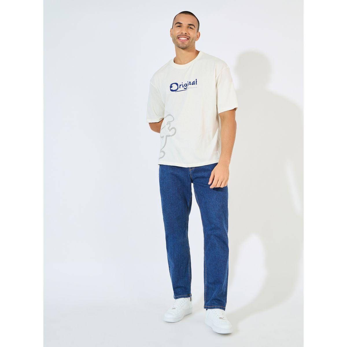 Styli Smurfs Character Print Oversized T-Shirt-men-clothing-tshirtsandpolos-tshirts-image-2
