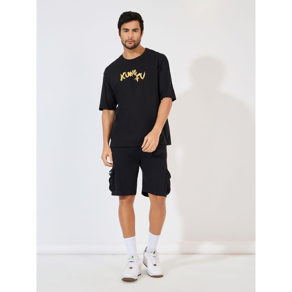 Styli Kung Fu Panda Character Front and Back Print Oversized T-Shirt-men-clothing-tshirtsandpolos-tshirts-image-3