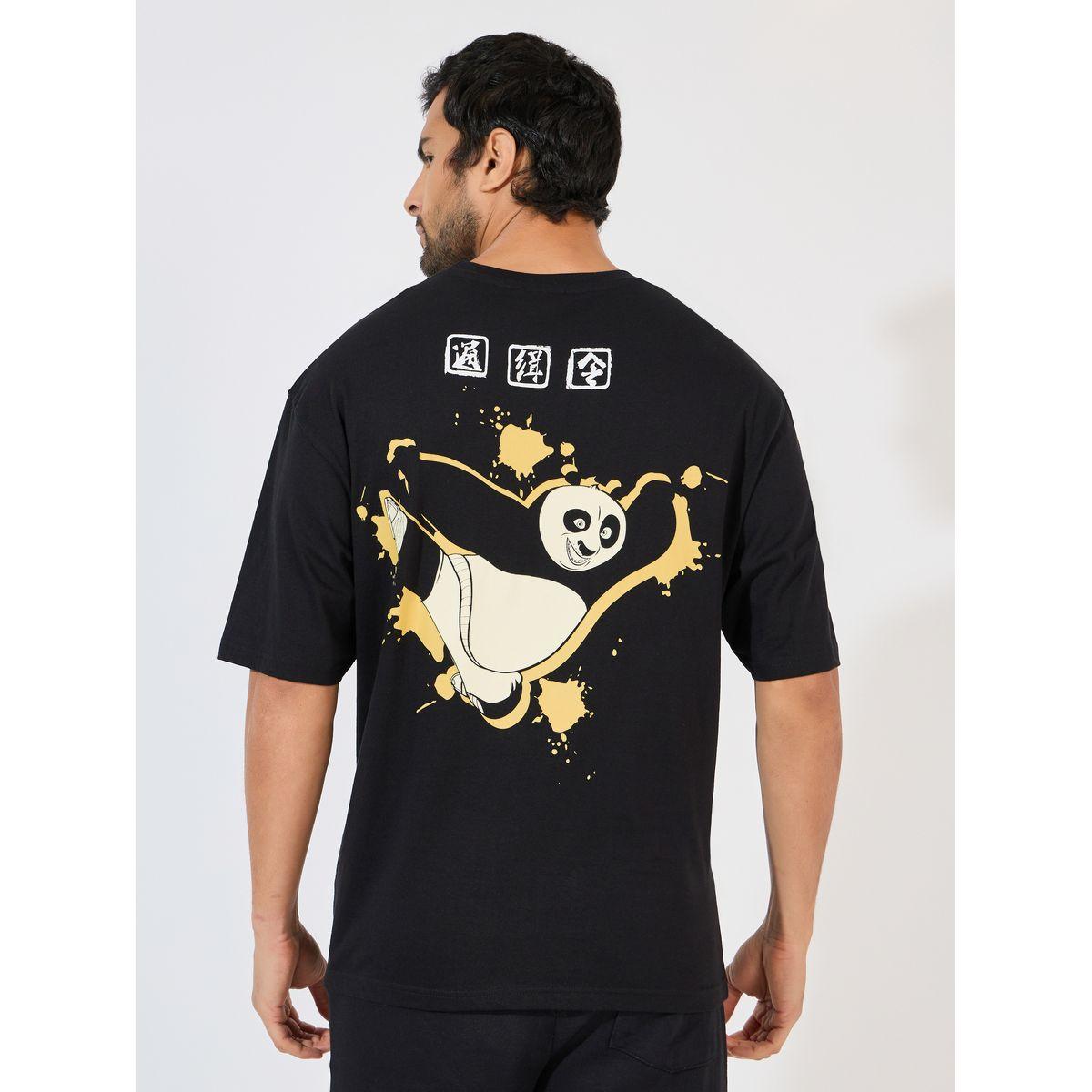 Styli Kung Fu Panda Character Front and Back Print Oversized T-Shirt-men-clothing-tshirtsandpolos-tshirts-image-5