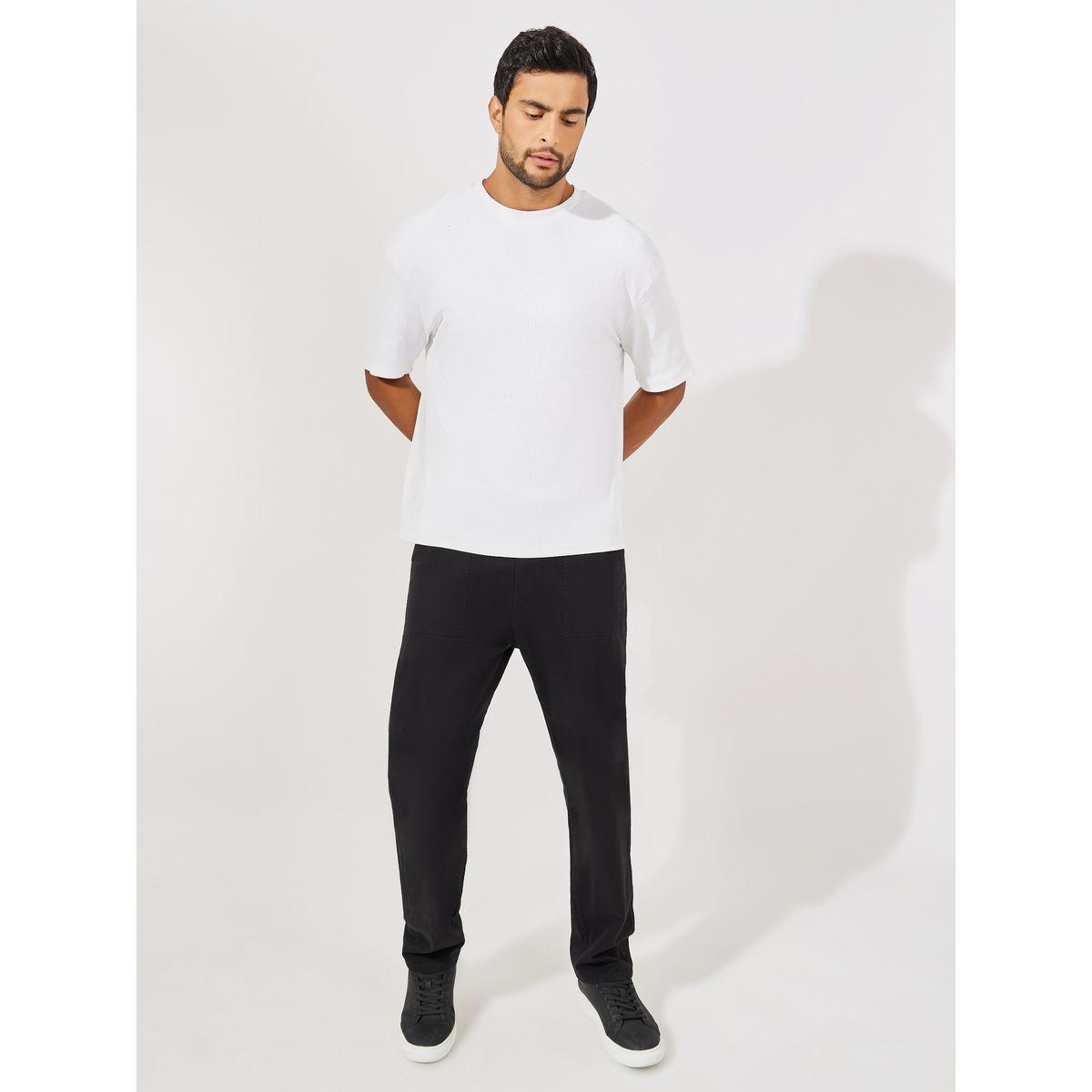 تيشيرت جيرسيه فضفاض بتفاصيل مضلعة-men-clothing-tshirtsandpolos-tshirts-image-2
