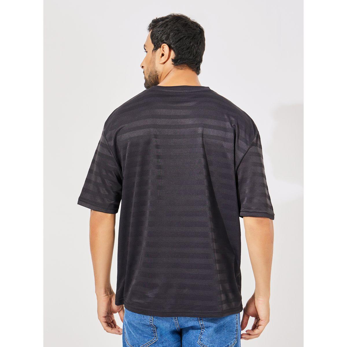 Styli Self Stripe Stretch Knit Oversized Crew Neck T-Shirt-men-clothing-tshirtsandpolos-tshirts-image-4