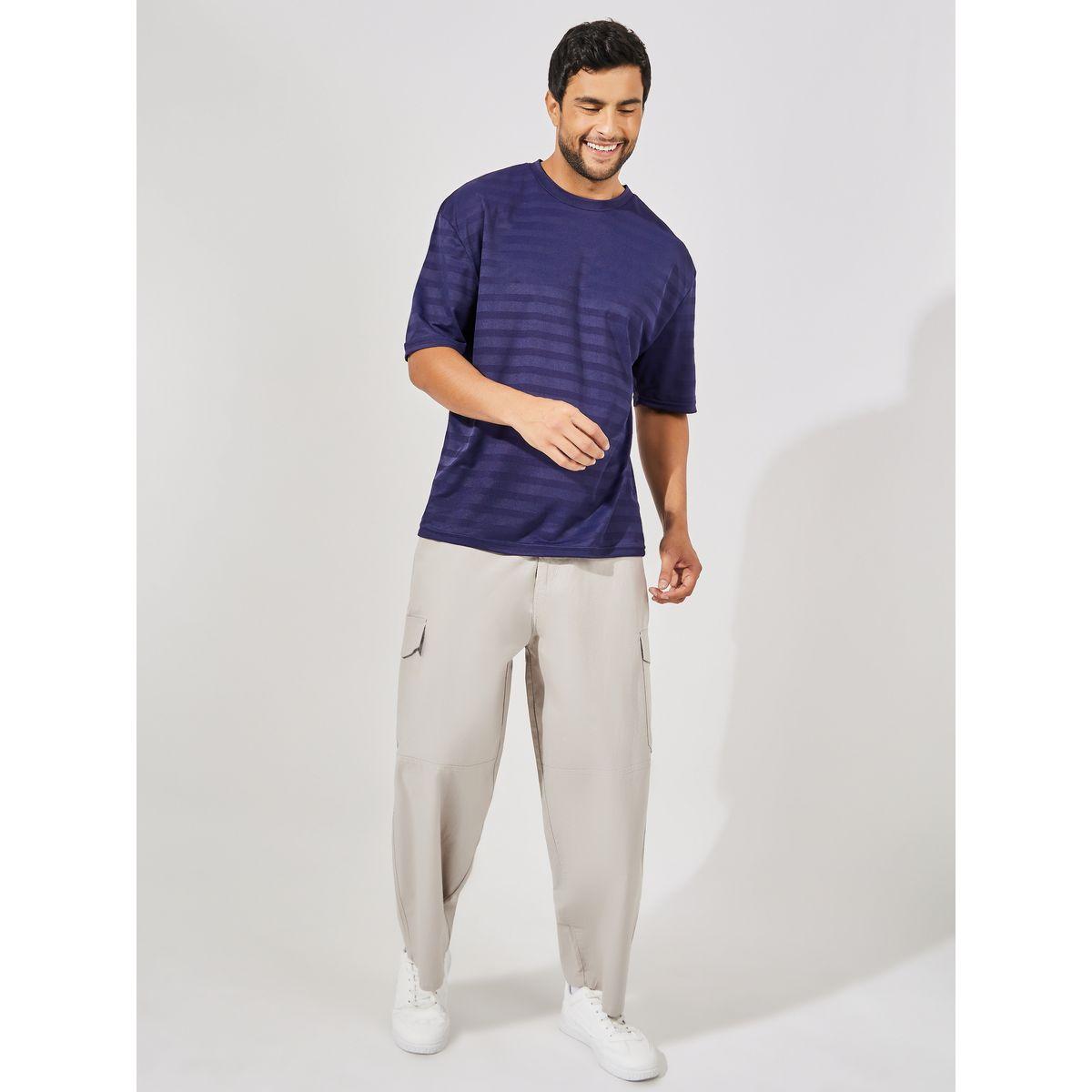 تيشيرت فضفاض محبوك باكمام قصيرة-men-clothing-tshirtsandpolos-tshirts-image-2