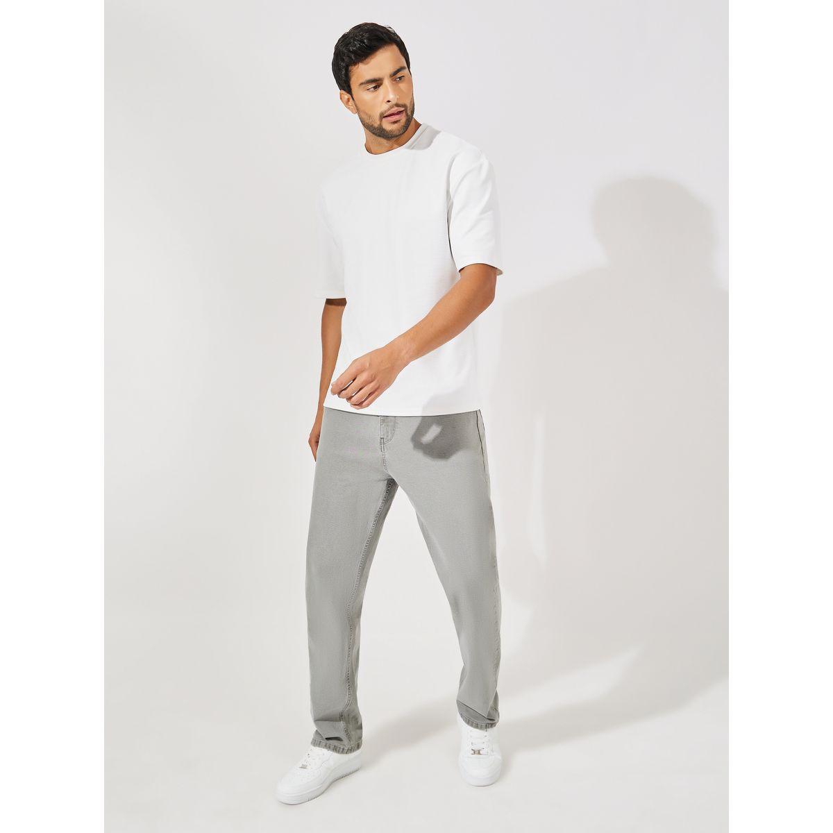 Styli Fine Rib Texture Oversized Heavy Jersey T-Shirt-men-clothing-tshirtsandpolos-tshirts-image-2