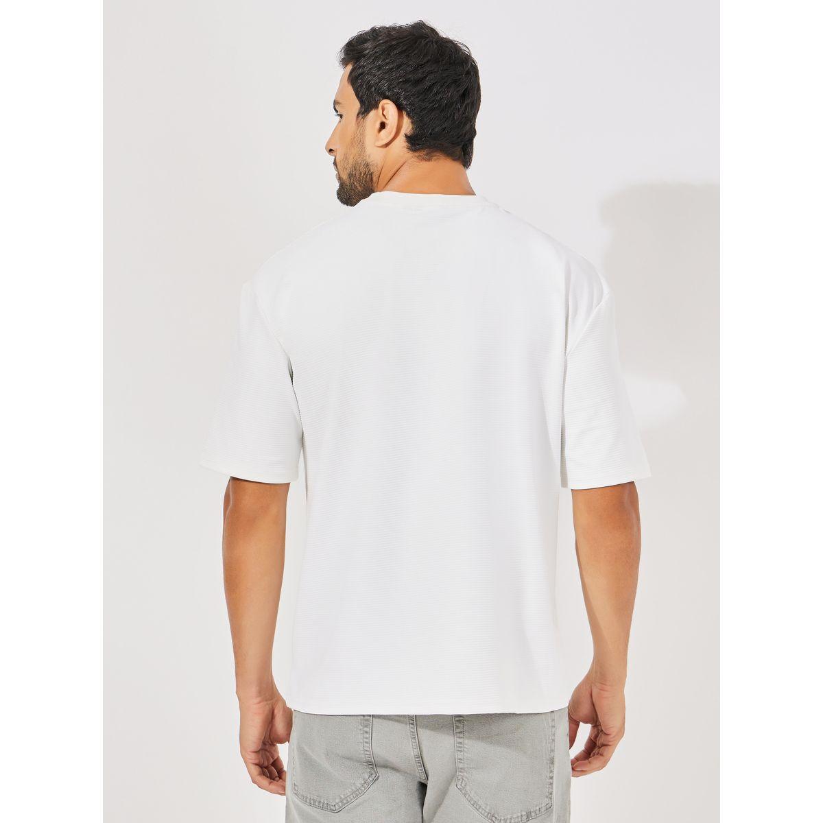 Styli Fine Rib Texture Oversized Heavy Jersey T-Shirt-men-clothing-tshirtsandpolos-tshirts-image-4