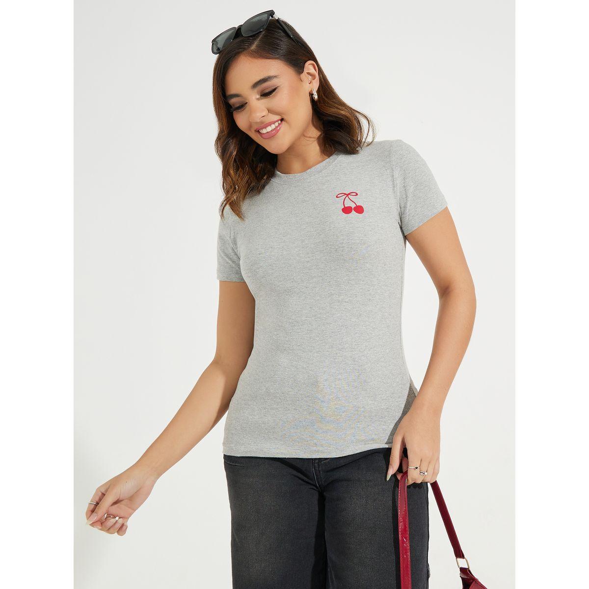 Styli Cotton Stretch Cherry Graphic Fitted T-Shirt-women-clothing-tshirts-image-3