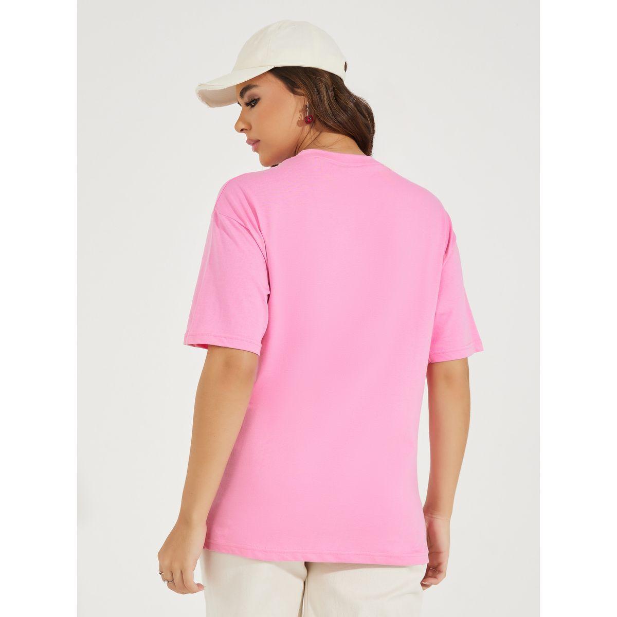 تيشيرت فضفاض مطبع بطبعة جرافيك-women-clothing-tshirts-image-5