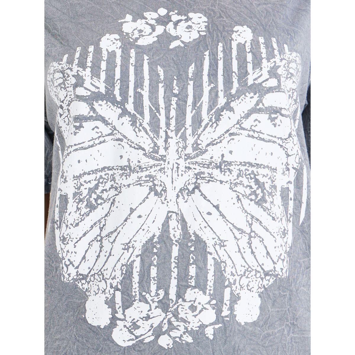 Styli Oversized Acid Wash Butterfly Graphic Print T-Shirt-women-clothing-tshirts-image-3