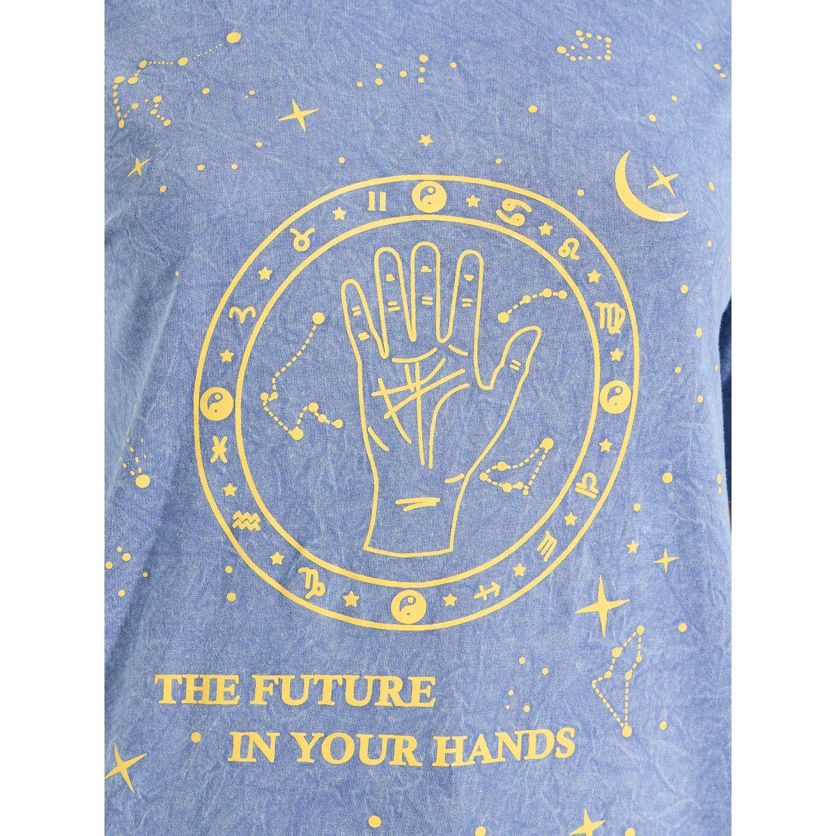 تيشيرت فضفاض بطبعة جرافيك واكتاف منخفضة-women-clothing-tshirts-image-3