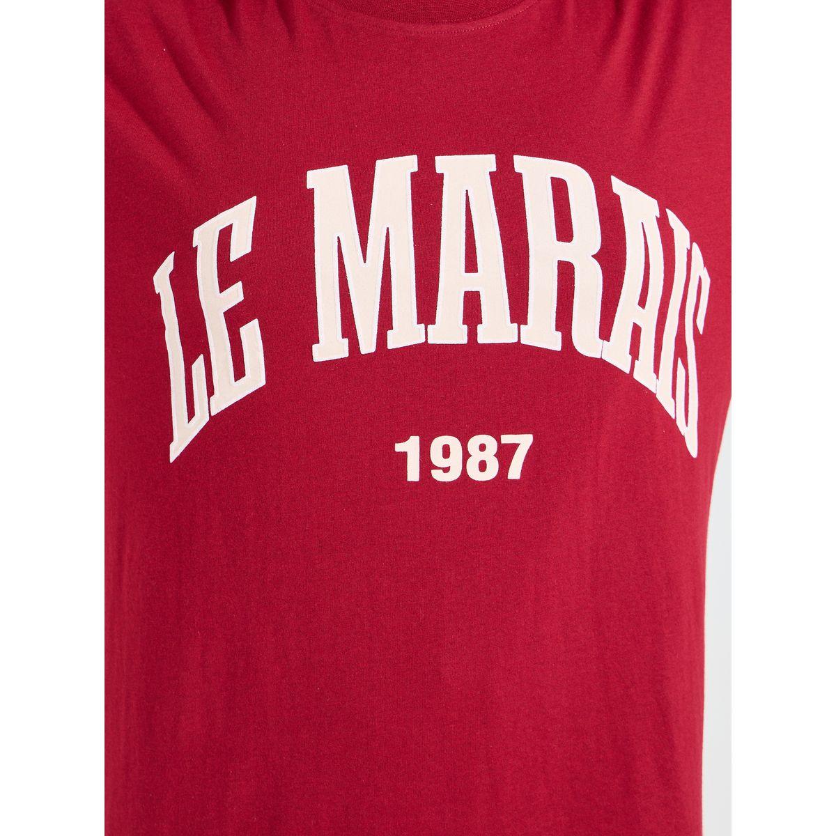 Styli Oversized Le Marias Slogan Print Round Neck T-Shirt-women-clothing-tshirts-image-5