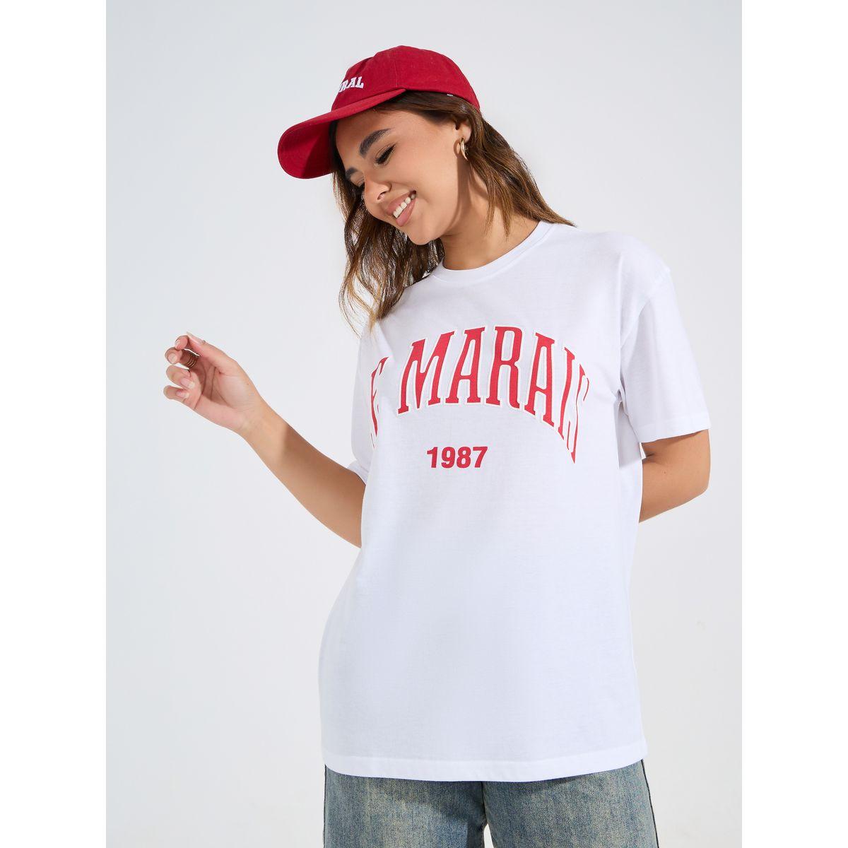 Styli Oversized Le Marias Slogan Print Round Neck T-Shirt-women-clothing-tshirts-image-3