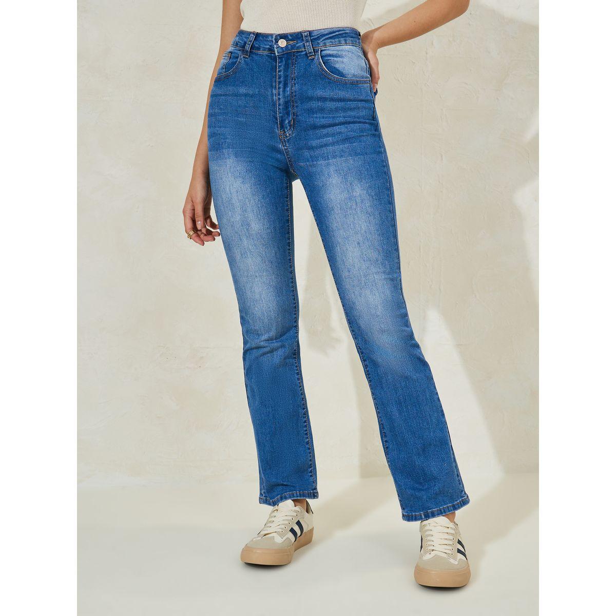 جينز طويل بارجل واسعة وتفاصيل مشطوفة-women-clothing-bottoms-jeans-image-1