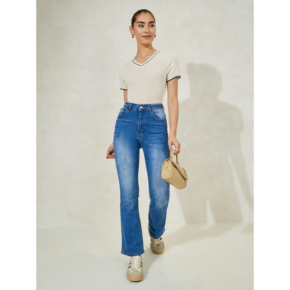 جينز طويل بارجل واسعة وتفاصيل مشطوفة-women-clothing-bottoms-jeans-image-2