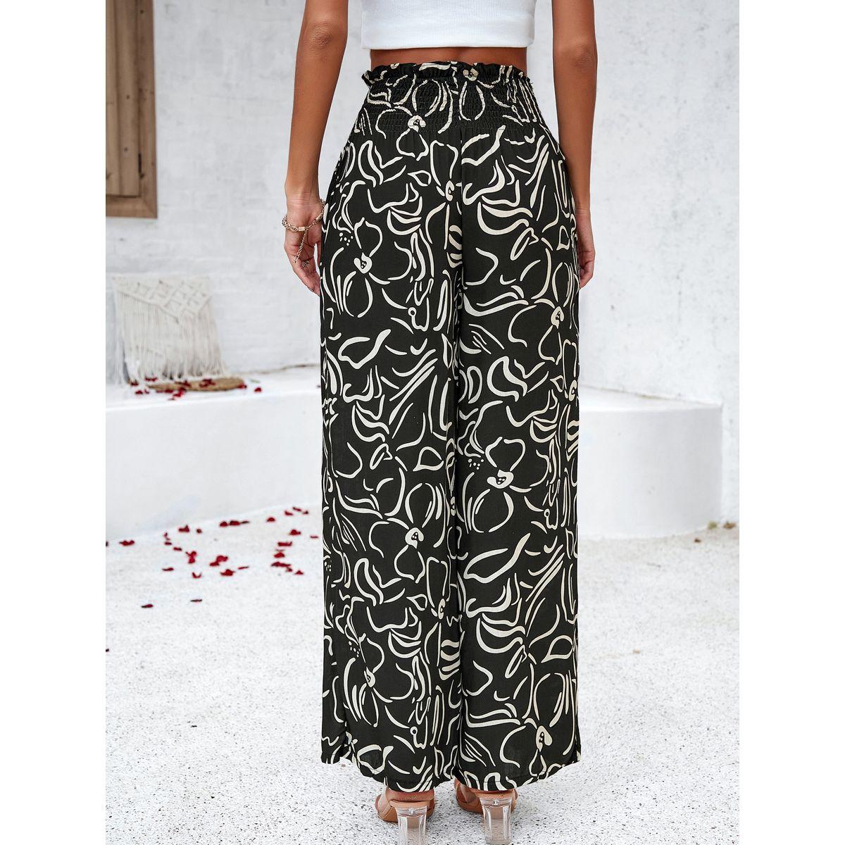 DY X Styli  All Over Print Pants with Elasticated Waist-women-clothing-bottoms-trousers-image-3