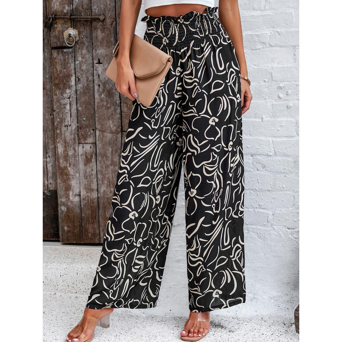 DY X Styli  All Over Print Pants with Elasticated Waist-women-clothing-bottoms-trousers-image-6