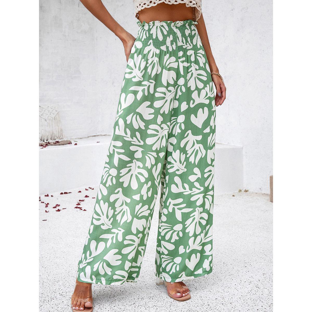 DY X Styli  All Over Print Pants with Elasticated Waist-women-clothing-bottoms-trousers-image-2