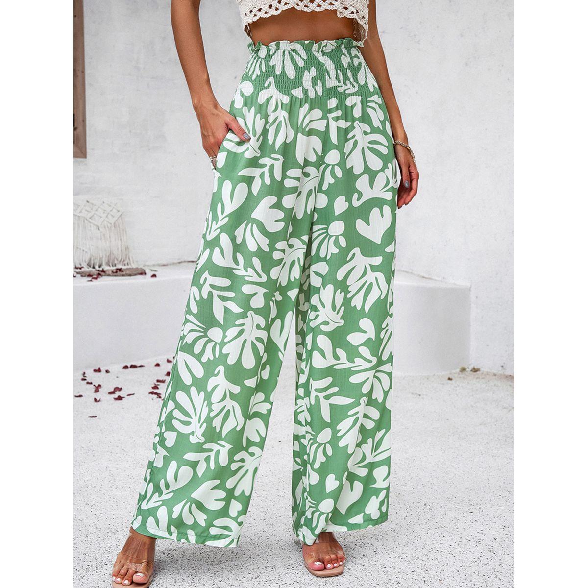DY X Styli  All Over Print Pants with Elasticated Waist-women-clothing-bottoms-trousers-image-3