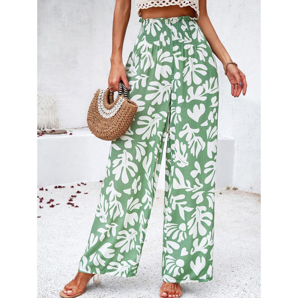 DY X Styli  All Over Print Pants with Elasticated Waist-women-clothing-bottoms-trousers-image-4